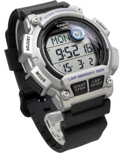 Купить Японские спортивные наручные часы Casio Collection WS-2100H-1A2 с хронографом  в E-mobi
