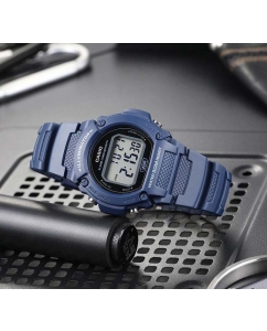 Купить Японские наручные часы Casio Collection W-219H-2AVEF с хронографом  в E-mobi