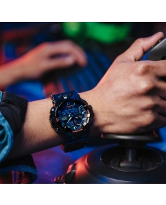 Купить Японские наручные часы Casio G-SHOCK GA-700RGB-1A с хронографом  в E-mobi