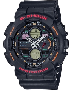 Купить Японские наручные часы Casio G-SHOCK GA-140-1A4ER с хронографом в E-mobi