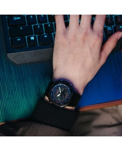 Купить Японские наручные часы Casio G-SHOCK GA-2100RGB-1A с хронографом  в E-mobi