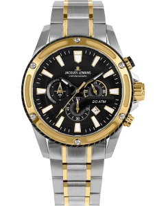 Купить Наручные часы Jacques Lemans 1-2141I с хронографом в E-mobi