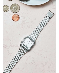 Купить Японские наручные часы Casio Vintage AQ-230A-7D с хронографом  в E-mobi