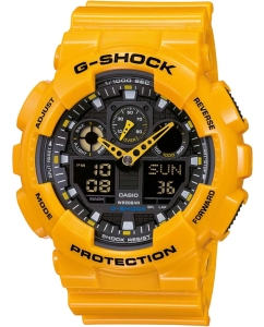 Купить Японские наручные часы Casio G-SHOCK GA-100A-9A с хронографом в E-mobi
