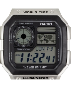 Купить Японские наручные часы Casio Illuminator AE-1200WH-1CVEF  в E-mobi