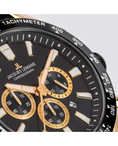 Купить Наручные часы Jacques Lemans 1-2140I с хронографом  в E-mobi