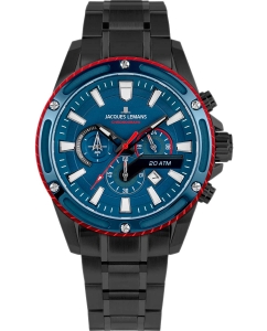 Купить Наручные часы Jacques Lemans 1-2141G с хронографом в E-mobi