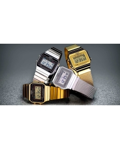Купить Японские наручные часы Casio Vintage A700WEG-9AEF с хронографом  в E-mobi