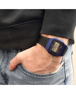 Купить Японские наручные часы Casio Illuminator F-91WM-2A с хронографом  в E-mobi