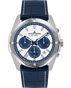 Купить Наручные часы Jacques Lemans 1-2180C с хронографом в E-mobi