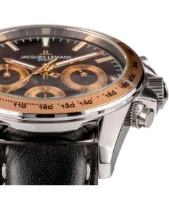 Купить Наручные часы Jacques Lemans 1-1877D с хронографом  в E-mobi