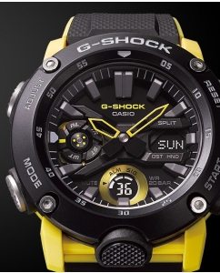 Купить Японские наручные часы Casio G-SHOCK GA-2000-1A9ER с хронографом  в E-mobi