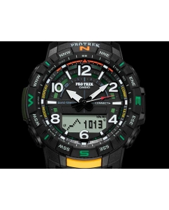 Купить Японские наручные часы Casio Pro Trek PRT-B50-1ER с хронографом  в E-mobi