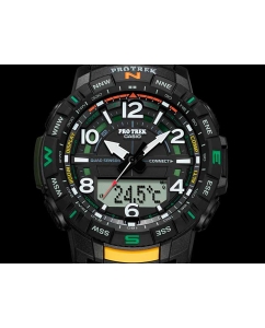 Купить Японские наручные часы Casio Pro Trek PRT-B50-1ER с хронографом  в E-mobi
