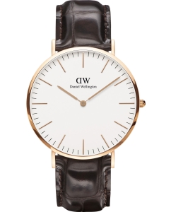 Купить Наручные часы Daniel Wellington Classic 40 York RG White в E-mobi