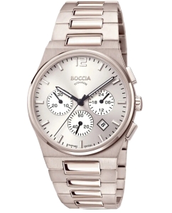 Купить Титановые наручные часы Boccia Titanium 3741-01 с хронографом в E-mobi
