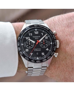 Купить Швейцарские механические наручные часы Tissot T131.627.11.052.00 с хронографом  в E-mobi