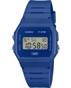 Купить Японские наручные часы Casio Collection F-91WB-2A1 с хронографом в E-mobi