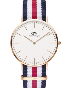 Купить Наручные часы Daniel Wellington Classic 40 Canterbury RG White в E-mobi