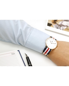 Купить Наручные часы Daniel Wellington Classic 40 Canterbury RG White  в E-mobi