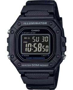 Купить Японские наручные часы Casio Collection W-218H-1B с хронографом в E-mobi