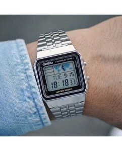 Купить Японские наручные часы Casio Vintage A-500WEA-1E с хронографом  в E-mobi