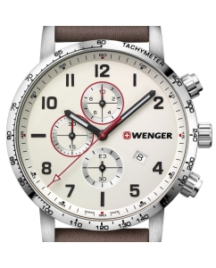 Купить Швейцарские наручные часы Wenger 01.1543.113 с хронографом  в E-mobi