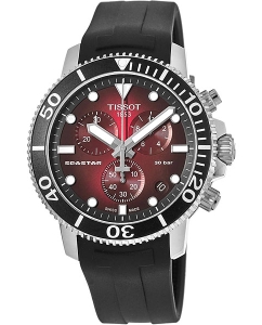 Купить Швейцарские наручные часы Tissot T-Sport Seastar T120.417.17.421.00 с хронографом в E-mobi