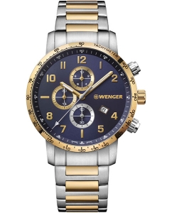 Купить Швейцарские наручные часы Wenger 01.1543.112 с хронографом в E-mobi
