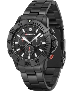 Купить Швейцарские наручные часы Wenger 01.0643.121 с хронографом  в E-mobi