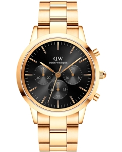 Купить Наручные часы Daniel Wellington Iconic Chronograph 42 Link G Onyx в E-mobi