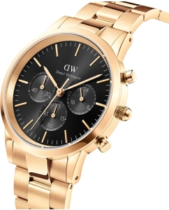 Купить Наручные часы Daniel Wellington Iconic Chronograph 42 Link G Onyx  в E-mobi