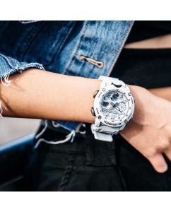 Купить Японские наручные часы Casio G-SHOCK GA-2000S-7AER с хронографом  в E-mobi