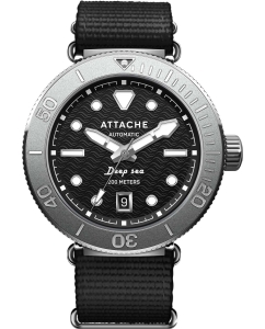 Купить Российские механические наручные часы ATTACHE DEEP-SEA-BLACK в E-mobi