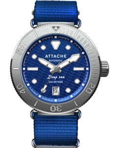 Купить Российские механические наручные часы ATTACHE DEEP-SEA-BLUE в E-mobi