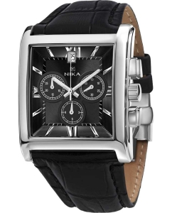 Купить Российские серебряные наручные часы NIKA 1064.0.9.53H.B с хронографом в E-mobi