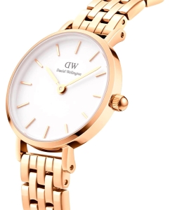 Купить Наручные часы Daniel Wellington Petite 28 5-Link G White  в E-mobi