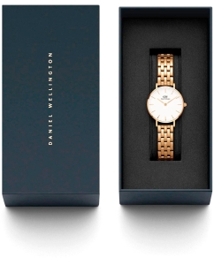 Купить Наручные часы Daniel Wellington Petite 28 5-Link G White  в E-mobi
