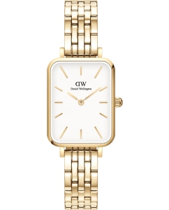 Купить Наручные часы Daniel Wellington Quadro 20x26 5-Link G White в E-mobi