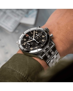 Купить Швейцарские механические наручные часы Breitling A233803A1B1A1 с хронографом  в E-mobi