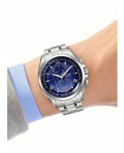 Купить Японские титановые наручные часы Citizen AT8240-66L с хронографом  в E-mobi