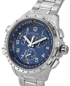 Купить Швейцарские наручные часы Hamilton H77922141 с хронографом  в E-mobi