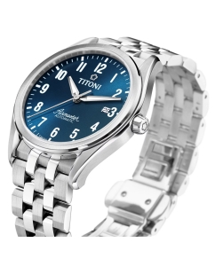 Купить Швейцарские механические наручные часы Titoni 83906-S-701  в E-mobi