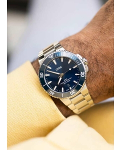 Купить Швейцарские механические наручные часы Oris 01-733-7787-4135-07-8-22-04PEB  в E-mobi