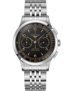 Купить Швейцарские механические наручные часы Longines L2.921.4.56.6 с хронографом в E-mobi
