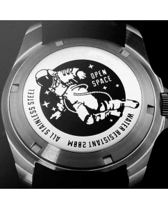 Купить Российские механические наручные часы ATTACHE OPEN-SPACE-SBLACK-GREY  в E-mobi