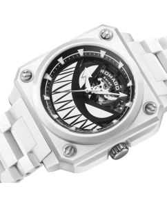 Купить Швейцарские механические керамические наручные часы ROMAGO RM113-WH  в E-mobi