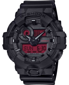 Купить Японские наручные часы Casio G-SHOCK GA-700BBR-1A с хронографом в E-mobi
