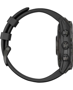 Купить Умные часы Garmin Fenix 7 Sapphire Solar Carbon Gray DLC Titanium with Silicone Black Band 010-02540-21  в E-mobi