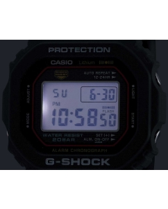 Купить Японские наручные часы Casio G-SHOCK DW-5000R-1A с хронографом  в E-mobi